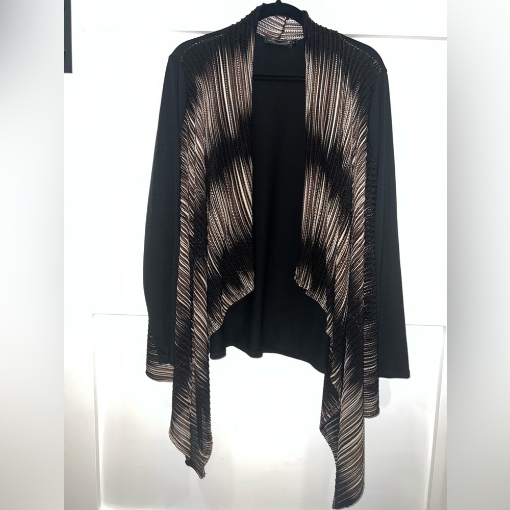 Casual Express multi color open front long sleeve sweater